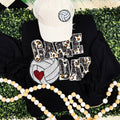 Volleyball Leopard Sequins - Adult & Kids T-Shirts, Sweatshirts & Hoodies apparel design preview 1