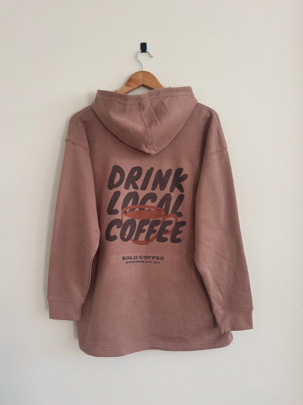Drink Local Coffee Vineyard (Full Length) - Adult & Kids T-Shirts, Sweatshirts & Hoodies apparel design preview 1