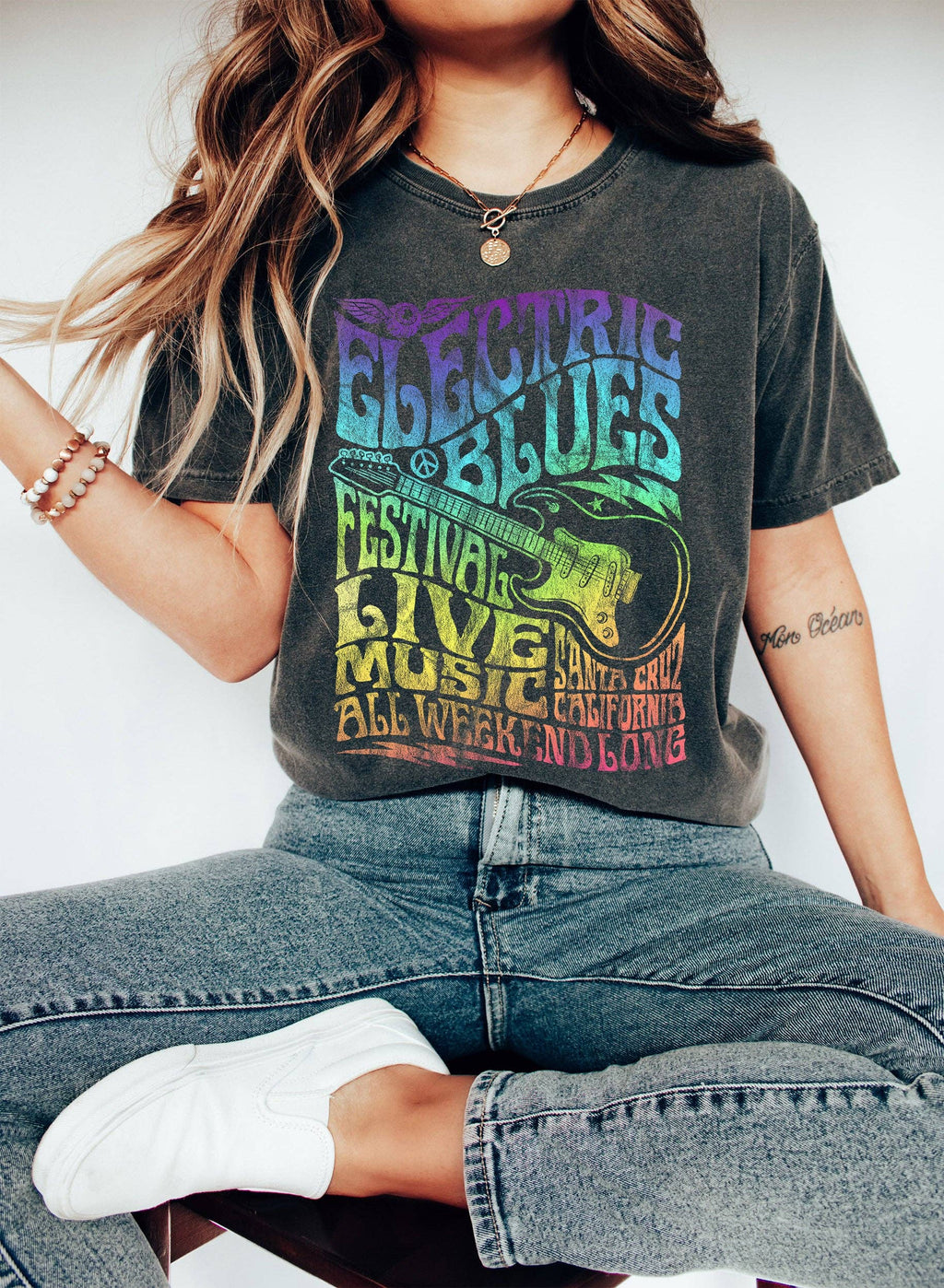 Electric Blues Festival Music - Adult & Kids T-Shirts, Sweatshirts & Hoodies apparel design preview 1