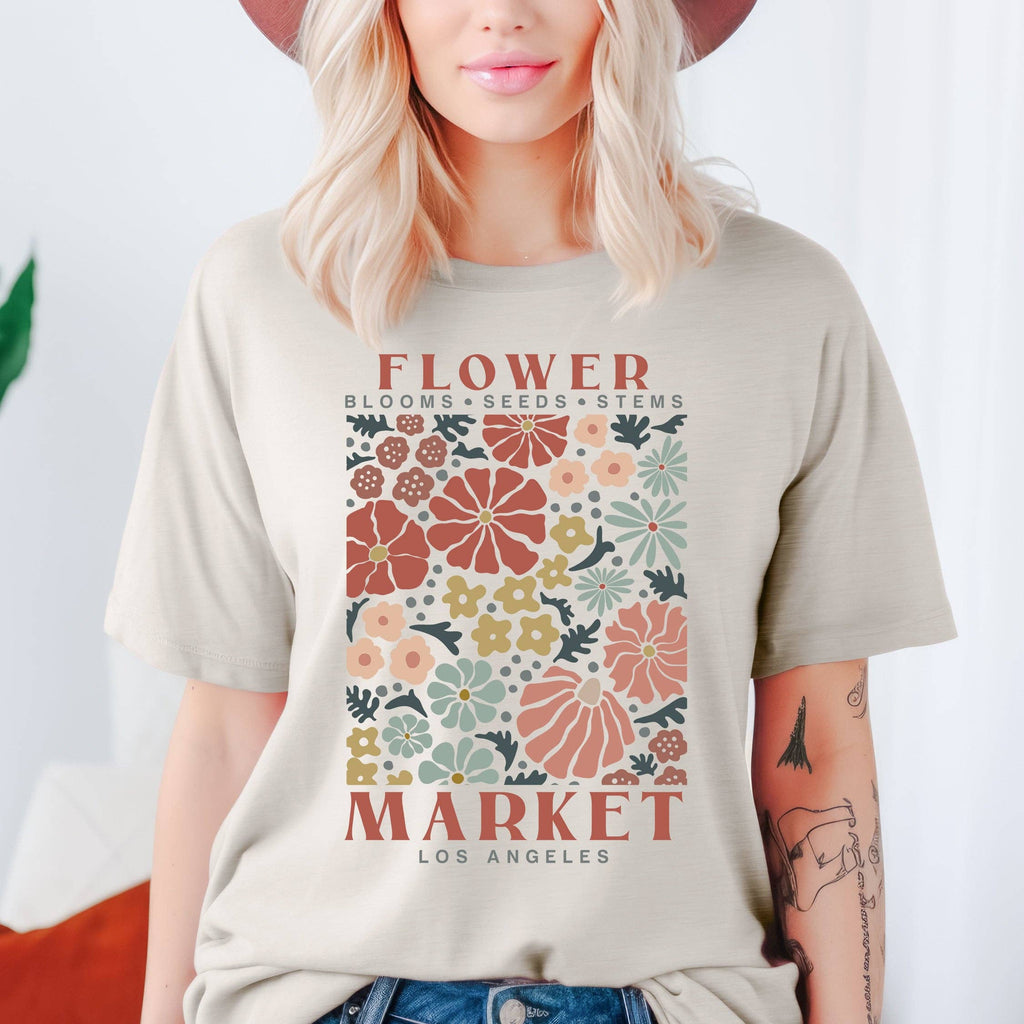 Custom Flower Market XS-2XL - Adult & Kids T-Shirts, Sweatshirts & Hoodies apparel design preview 1