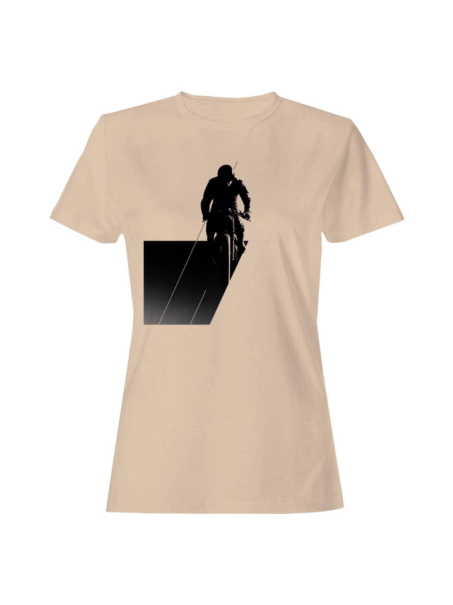 Bmx Rider Geometric Silhouette Art Women's - Adult & Kids T-Shirts, Sweatshirts & Hoodies apparel design preview 1
