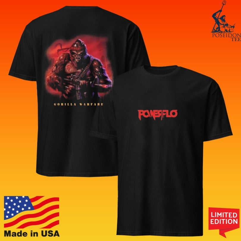 Dine Alone Powerflo Gorilla Warfare - Adult & Kids T-Shirts, Sweatshirts & Hoodies apparel design preview 1