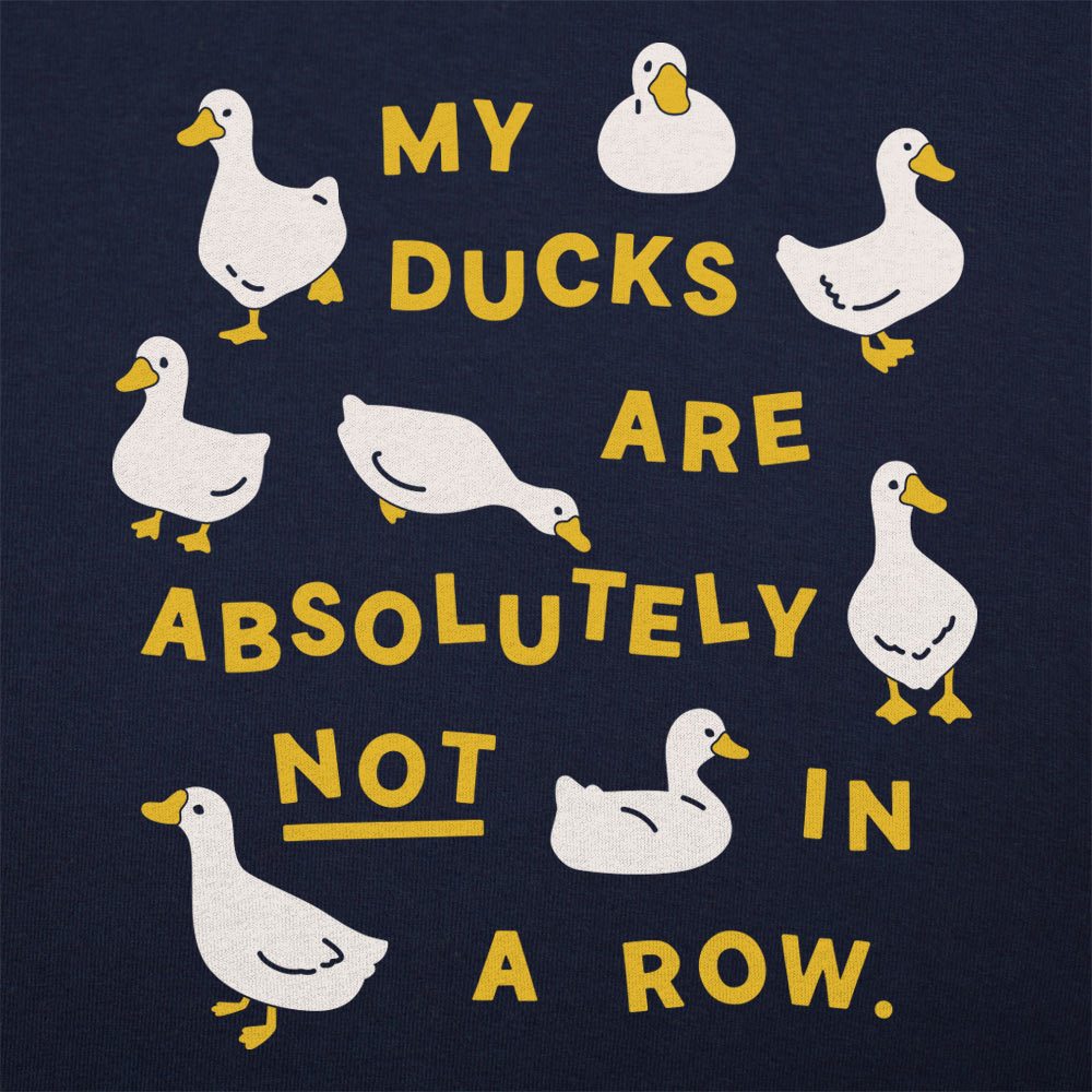 Ducks in a Row - Adult & Kids T-Shirts, Sweatshirts & Hoodies apparel design preview 1