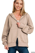 0902 Fleece 2 Way Zip Up W Pockets SI-28711 - Adult & Kids T-Shirts, Sweatshirts & Hoodies apparel design preview 1