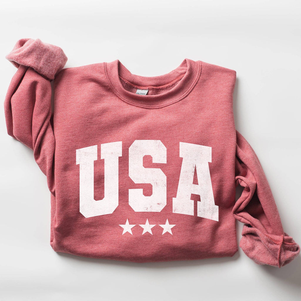 USA, Stars, Retro, Patriotic, America, 4th of July - Adult & Kids T-Shirts, Sweatshirts & Hoodies apparel design preview 1