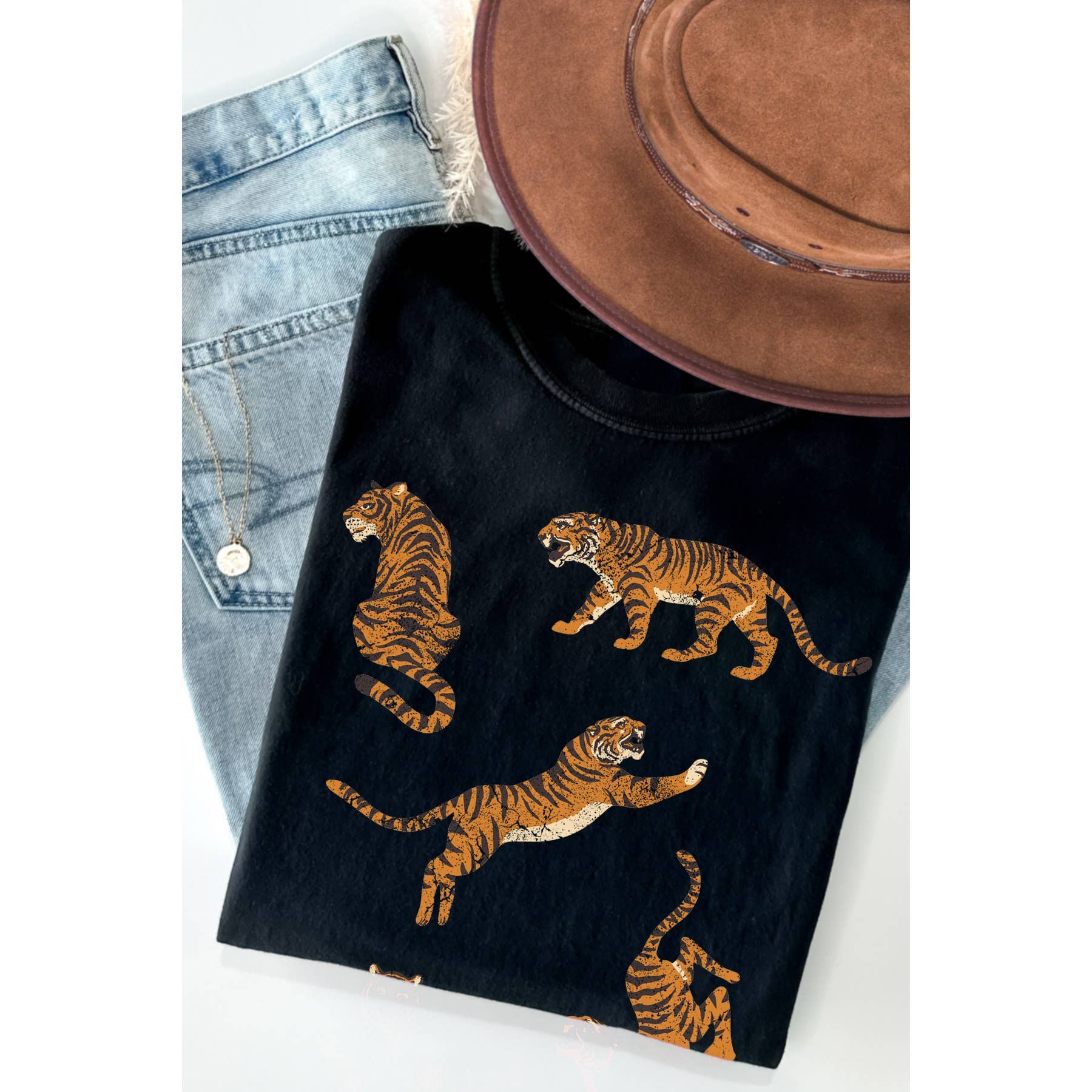 5 Tigers - Adult & Kids T-Shirts, Sweatshirts & Hoodies apparel design preview 1