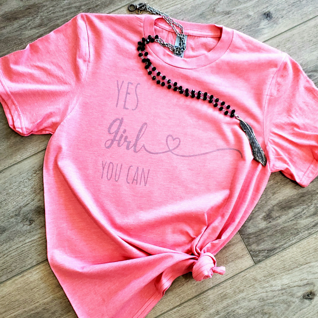 Yes Girl You Can Graphic - Adult & Kids T-Shirts, Sweatshirts & Hoodies apparel design preview 1