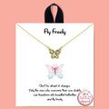 Gold-Dipped Butterfly Charm Necklace - Adult & Kids T-Shirts, Sweatshirts & Hoodies apparel design preview 1