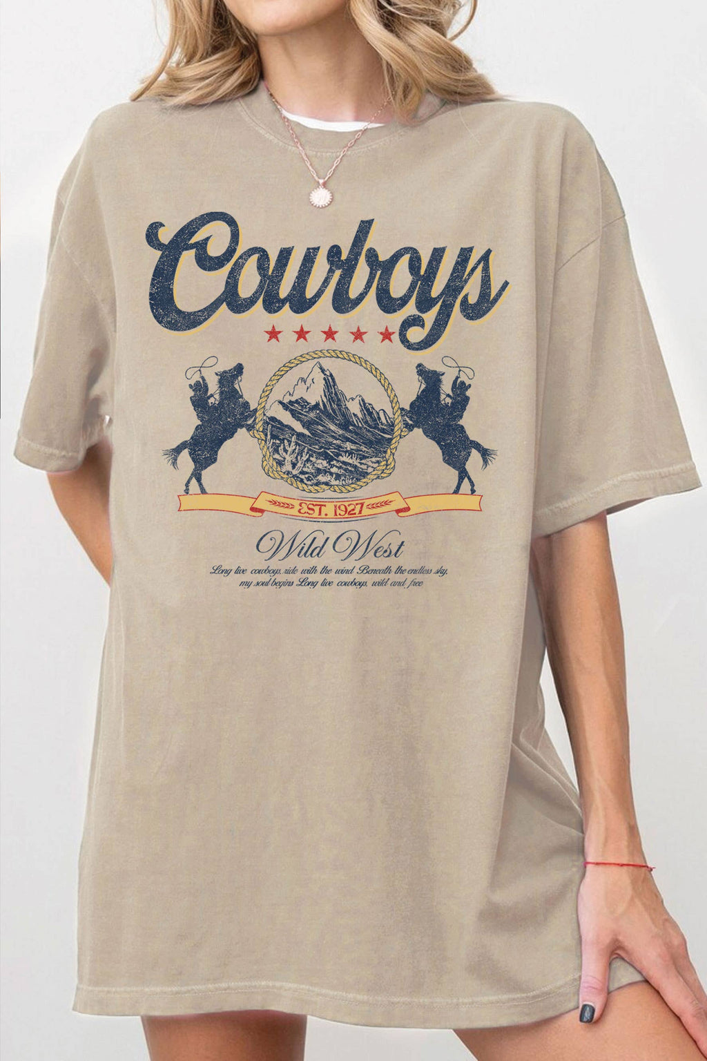 Cowboy Wild West Oversize Graphic - Adult & Kids T-Shirts, Sweatshirts & Hoodies apparel design preview 1