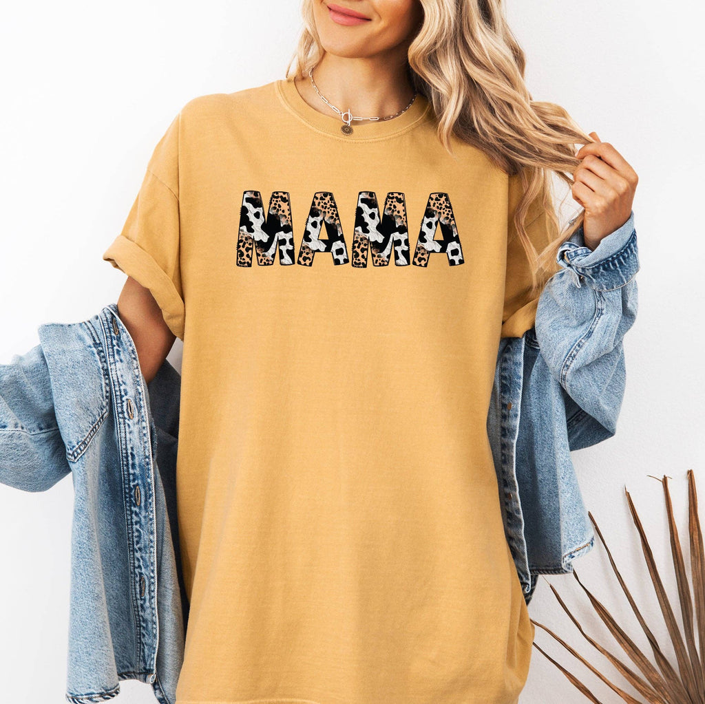 Mama, Leopard Cow Print Classic, Animal, Mother's Day - Adult & Kids T-Shirts, Sweatshirts & Hoodies apparel design preview 1
