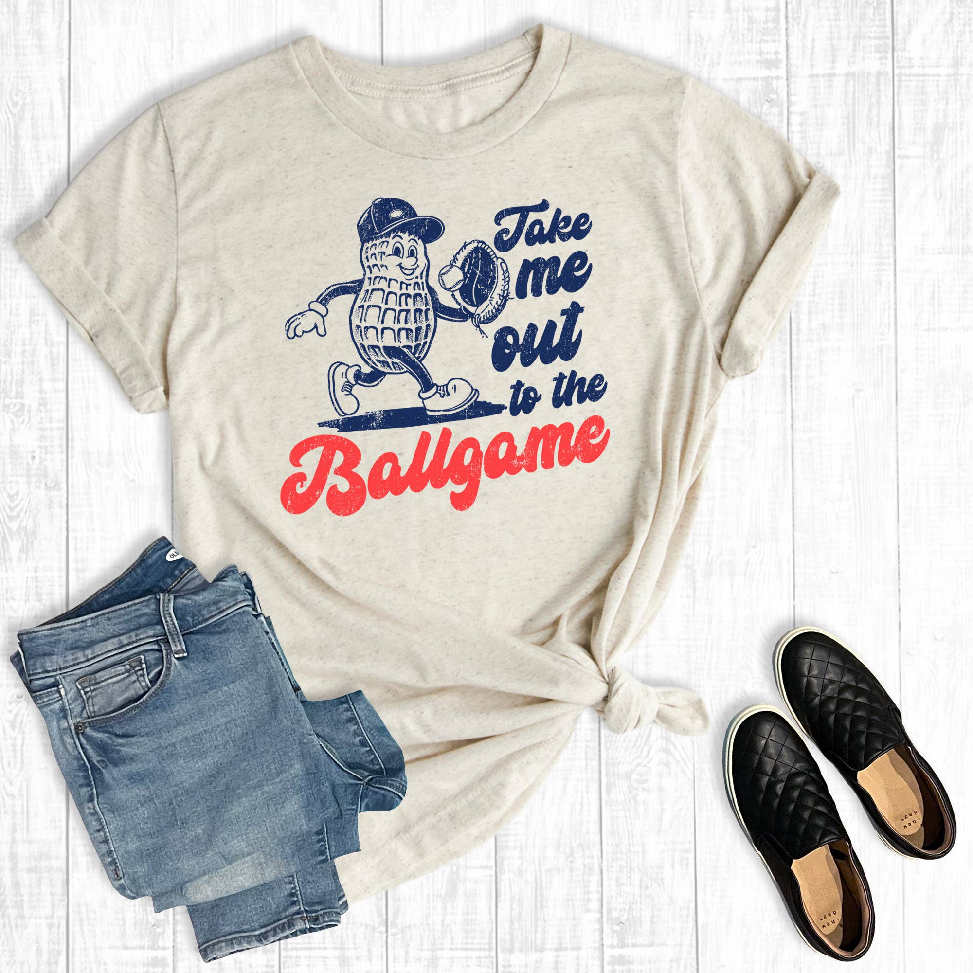 Baseball Take Me Out To the Ballgame Graphic - Adult & Kids T-Shirts, Sweatshirts & Hoodies apparel design preview 1
