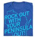 Wisconsin: Peninsula Out (R) - Adult & Kids T-Shirts, Sweatshirts & Hoodies apparel design preview 1