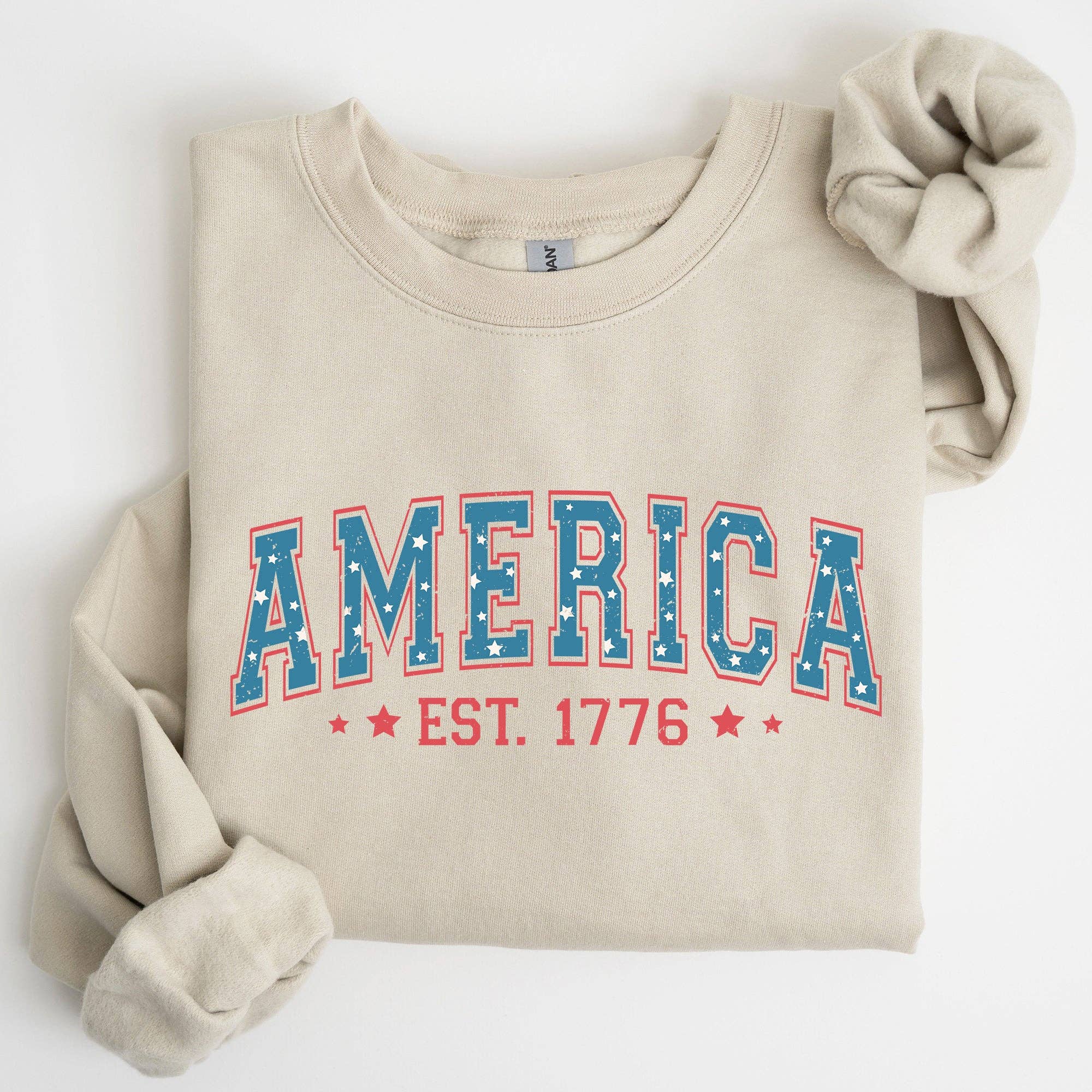 America, 1776, Patriotic, 4th of July - Adult & Kids T-Shirts, Sweatshirts & Hoodies apparel design preview 1