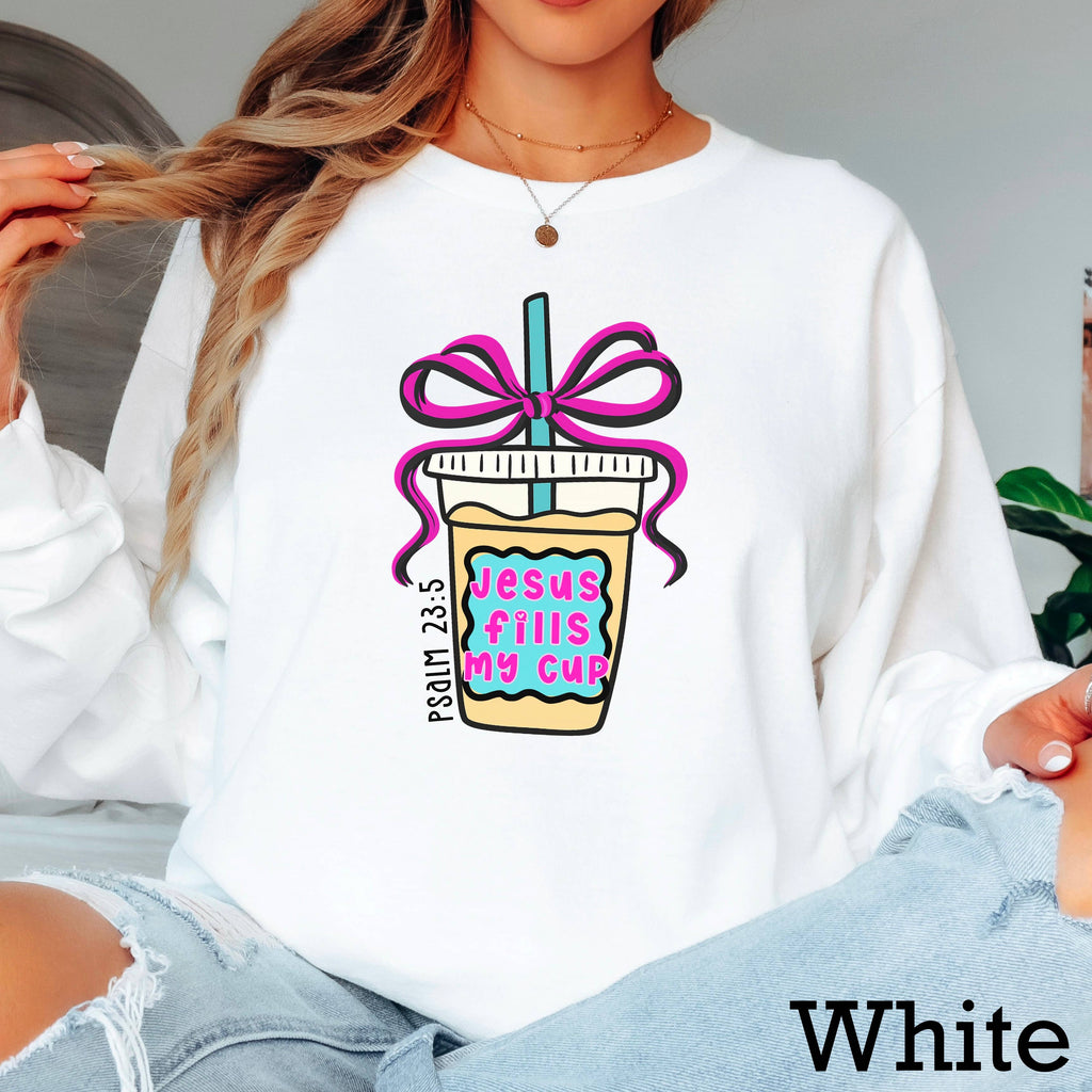 Jesus Fills My Cup Christian - Adult & Kids T-Shirts, Sweatshirts & Hoodies apparel design preview 1