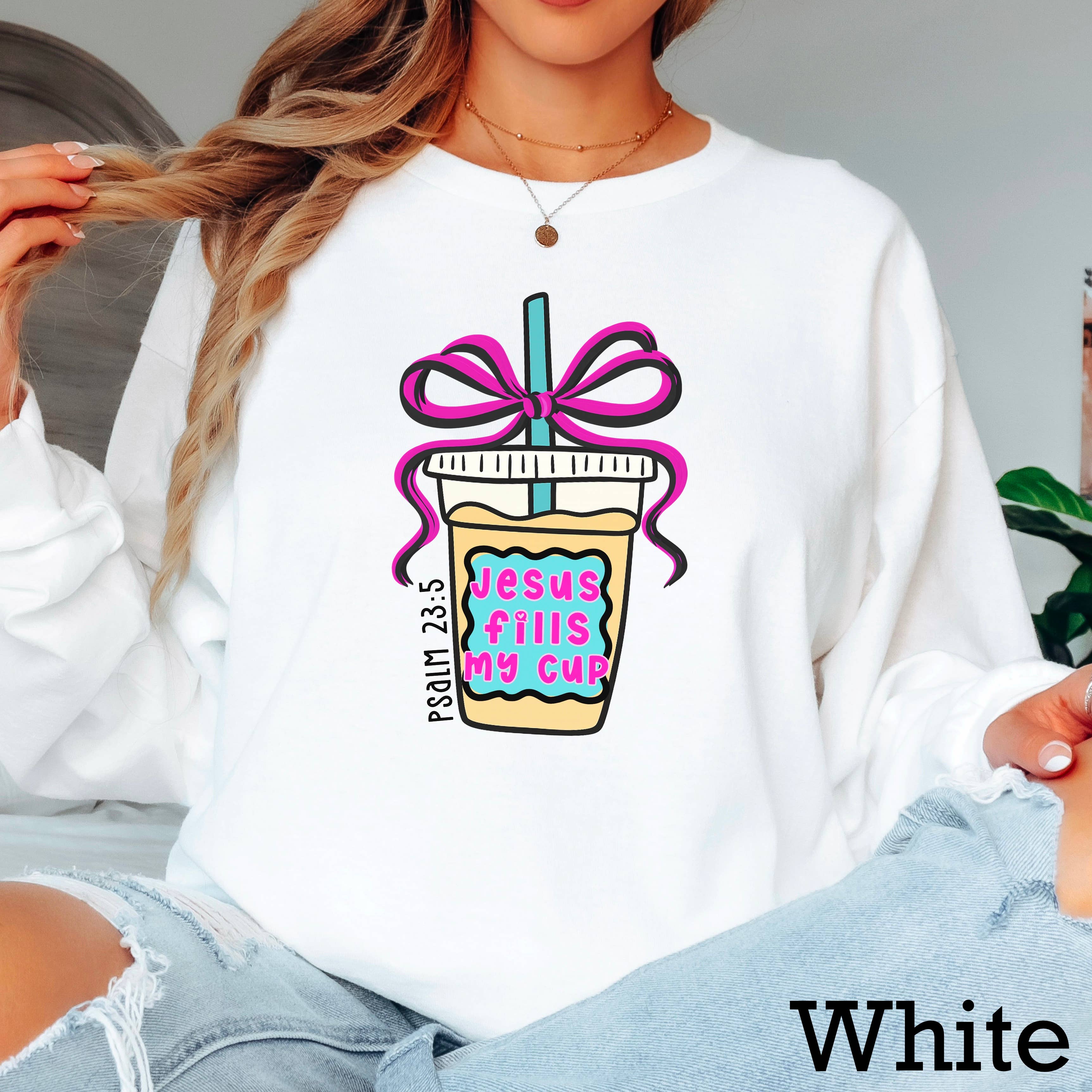 Jesus Fills My Cup Christian - Adult & Kids T-Shirts, Sweatshirts & Hoodies apparel design preview 1