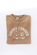 Happy Camper Graphic Top Retro/Vintage Design - Adult & Kids T-Shirts, Sweatshirts & Hoodies apparel design preview 1