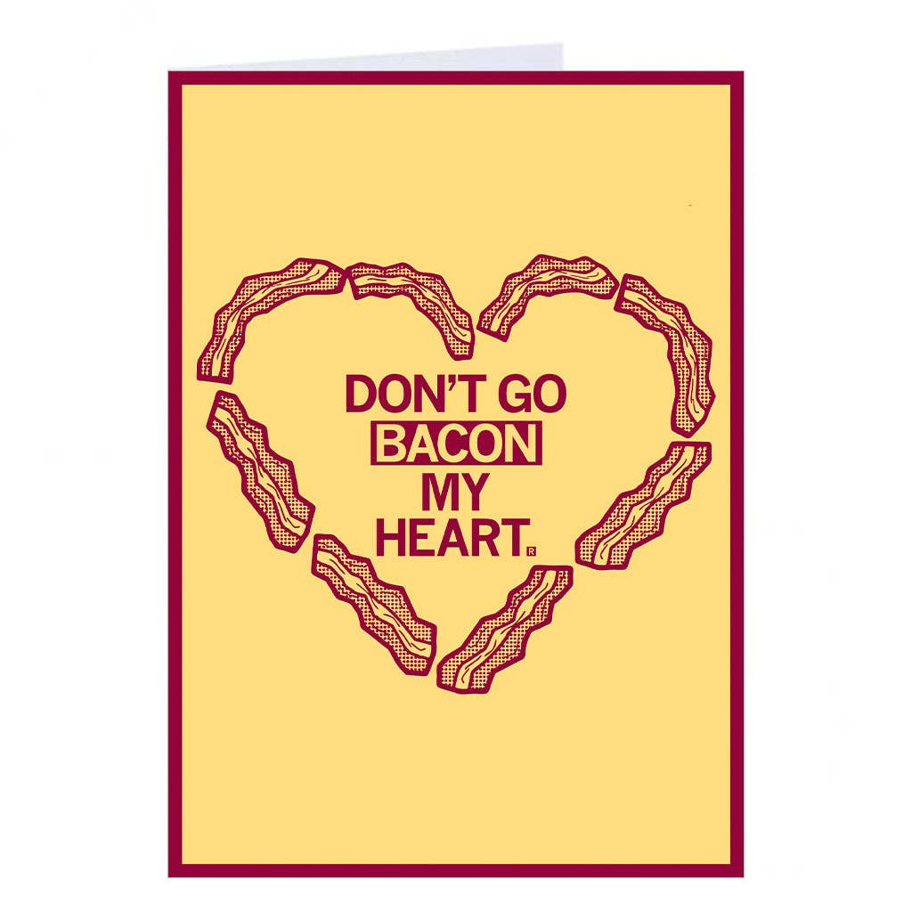 Bacon My Heart Greeting Card - Adult & Kids T-Shirts, Sweatshirts & Hoodies apparel design preview 1