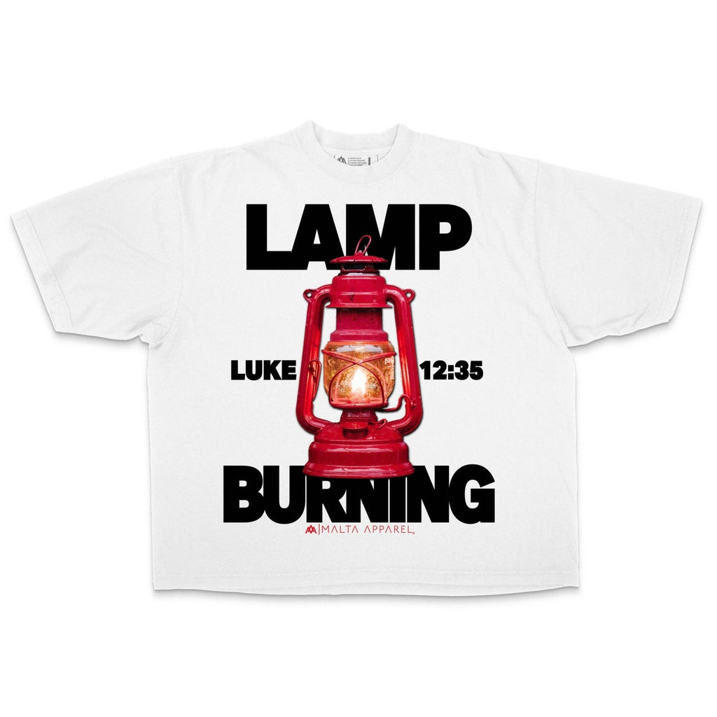 Lamp Burning Drop Shoulder (Super Oversized) White - Adult & Kids T-Shirts, Sweatshirts & Hoodies apparel design preview 1