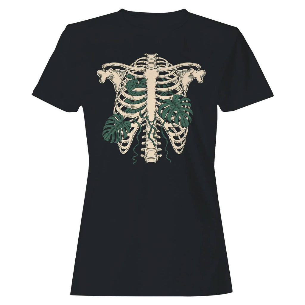 Botanical Ribcage Monstera Art Women's - Adult & Kids T-Shirts, Sweatshirts & Hoodies apparel design preview 1