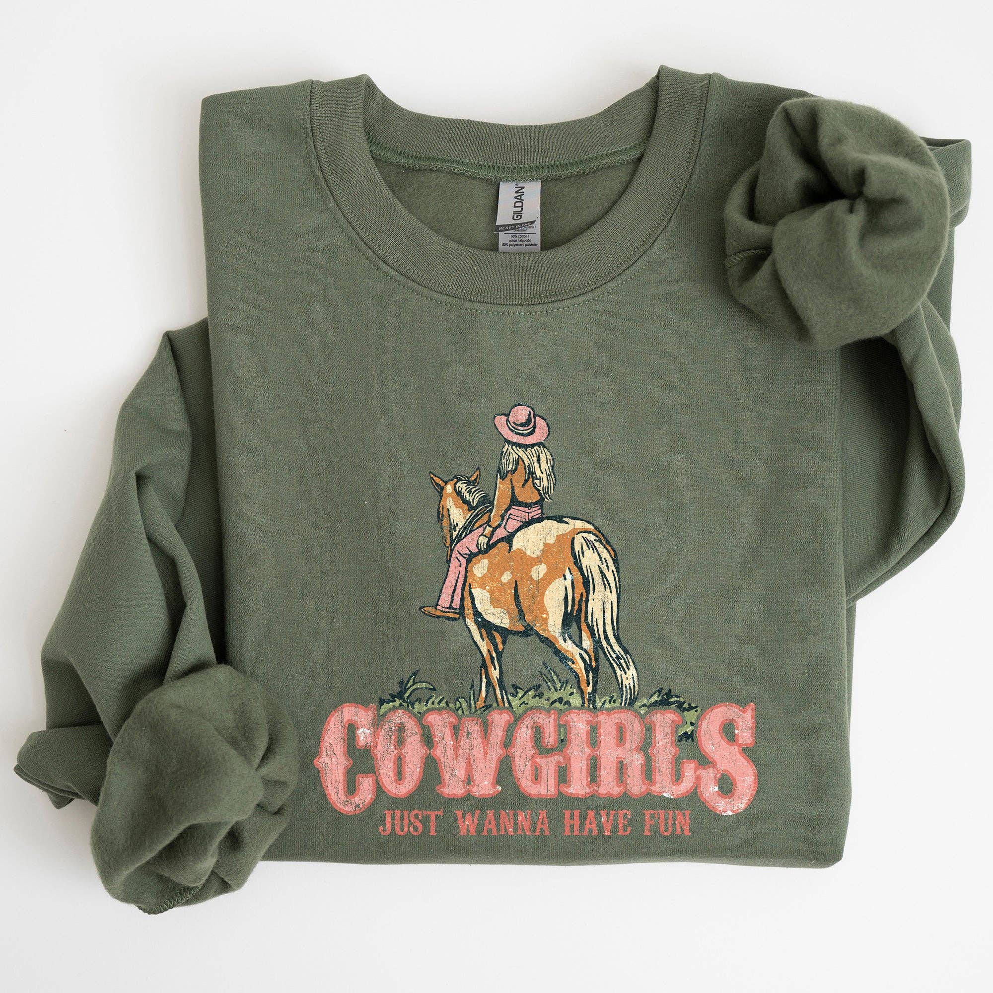 Cowgirl Just Want To Have Fun, Horse, Western, - Adult & Kids T-Shirts, Sweatshirts & Hoodies apparel design preview 1
