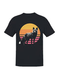 Retro Sunset Fox Art Men's - Adult & Kids T-Shirts, Sweatshirts & Hoodies apparel design preview 1