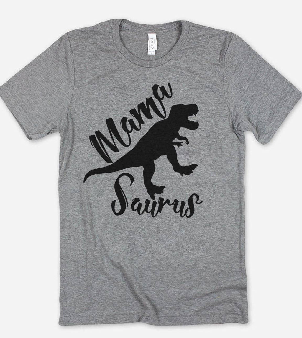 Mama Saurus Dinosaurs Mom Cute Silly Funny - Adult & Kids T-Shirts, Sweatshirts & Hoodies apparel design preview 1