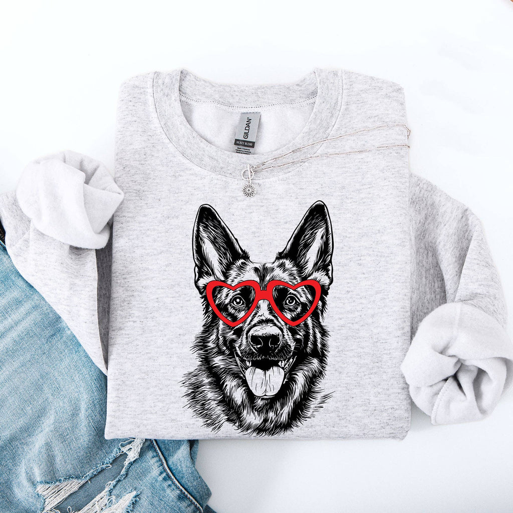 German Shepherd, Pet, Dog Breed, Valentine's - Adult & Kids T-Shirts, Sweatshirts & Hoodies apparel design preview 1