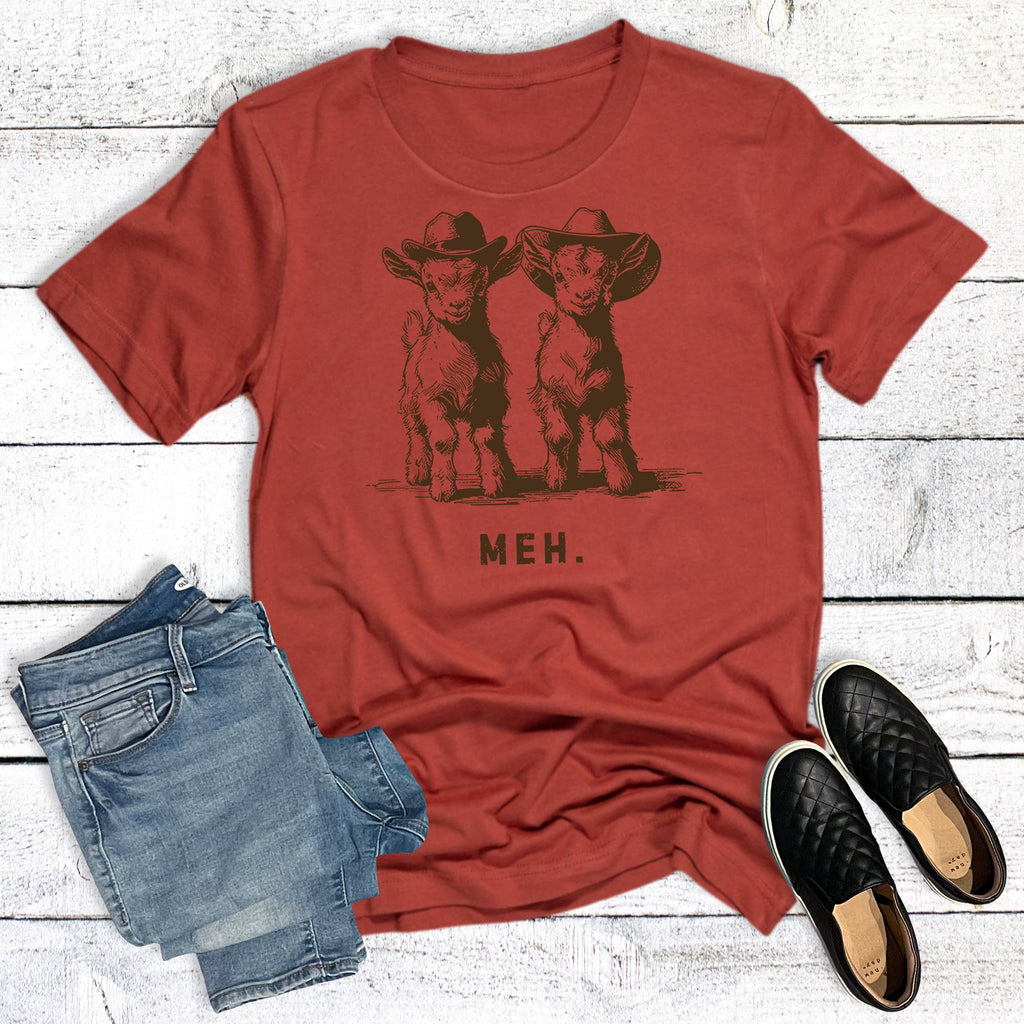 Western Goats Meh Graphic - Adult & Kids T-Shirts, Sweatshirts & Hoodies apparel design preview 1