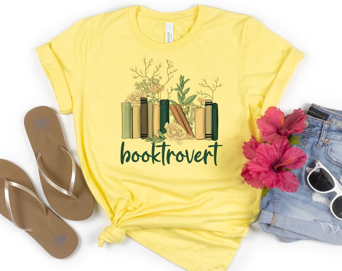 Booktrovert Cute Reading Book - Adult & Kids T-Shirts, Sweatshirts & Hoodies apparel design preview 1