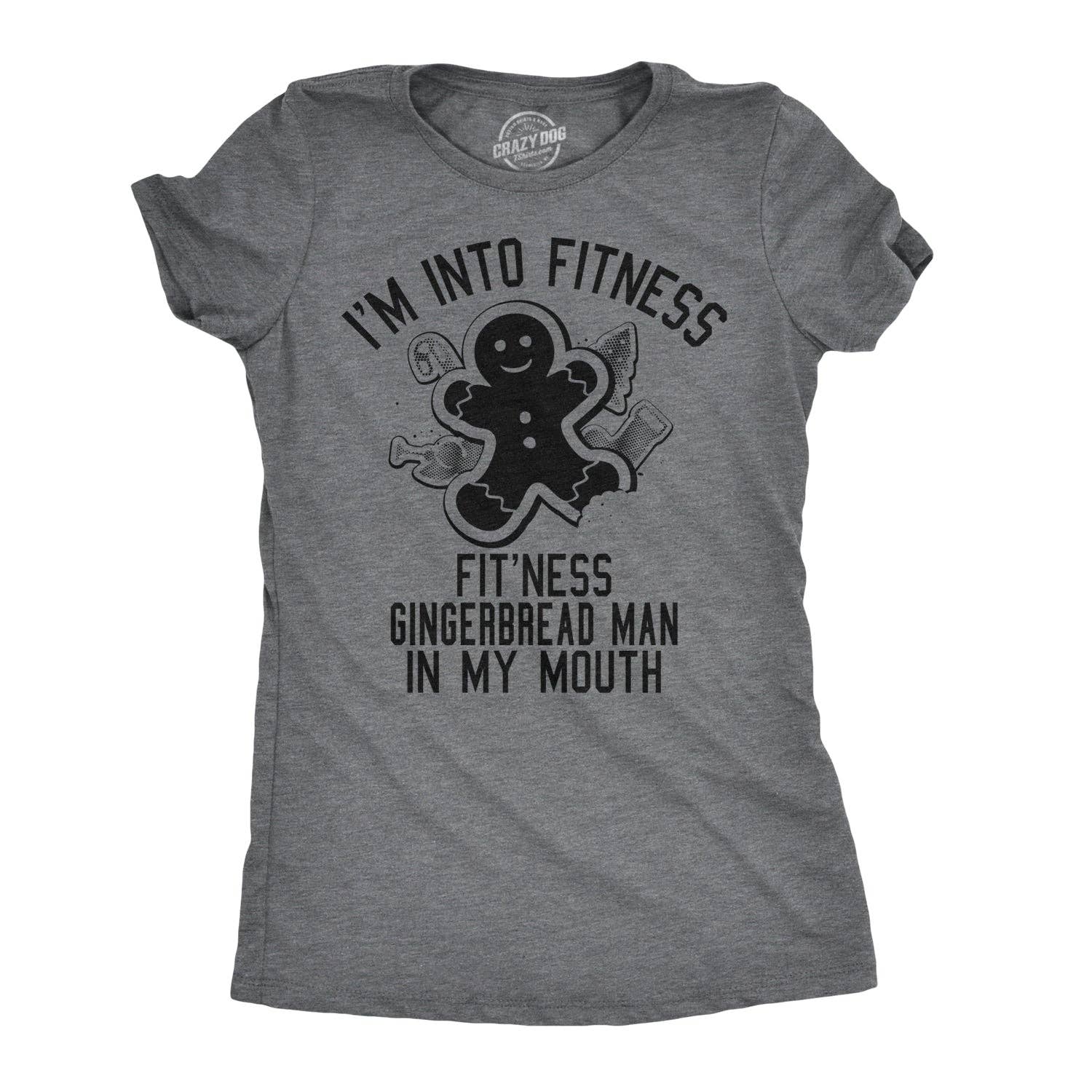 Fitness Gingerbread in My Mouth Women's - Adult & Kids T-Shirts, Sweatshirts & Hoodies apparel design preview 1