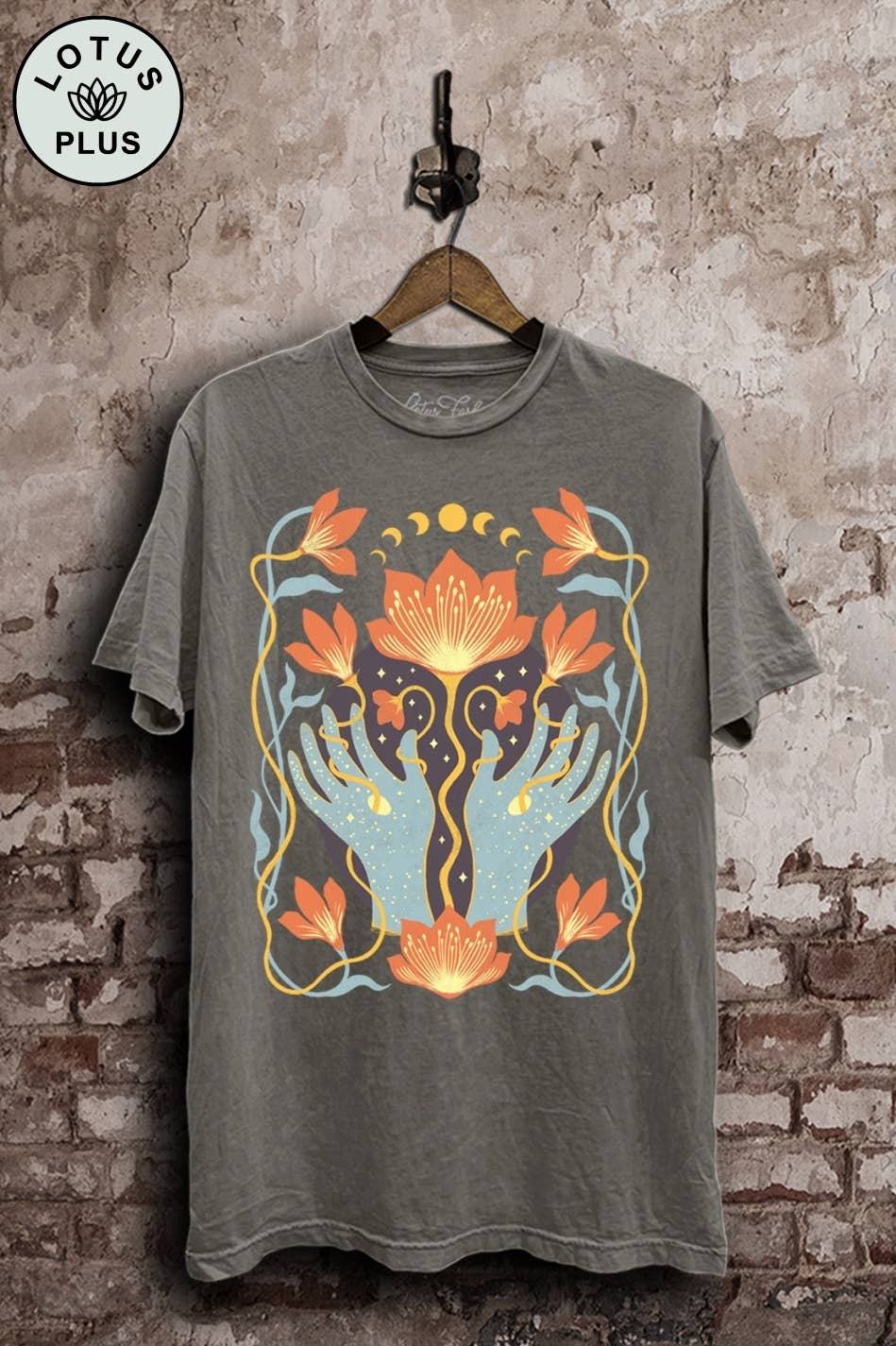 Spiritual Flower Hands Graphic Top - Adult & Kids T-Shirts, Sweatshirts & Hoodies apparel design preview 1