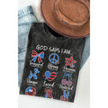 God Says I Am Mineral Washed - Adult & Kids T-Shirts, Sweatshirts & Hoodies apparel design preview 1