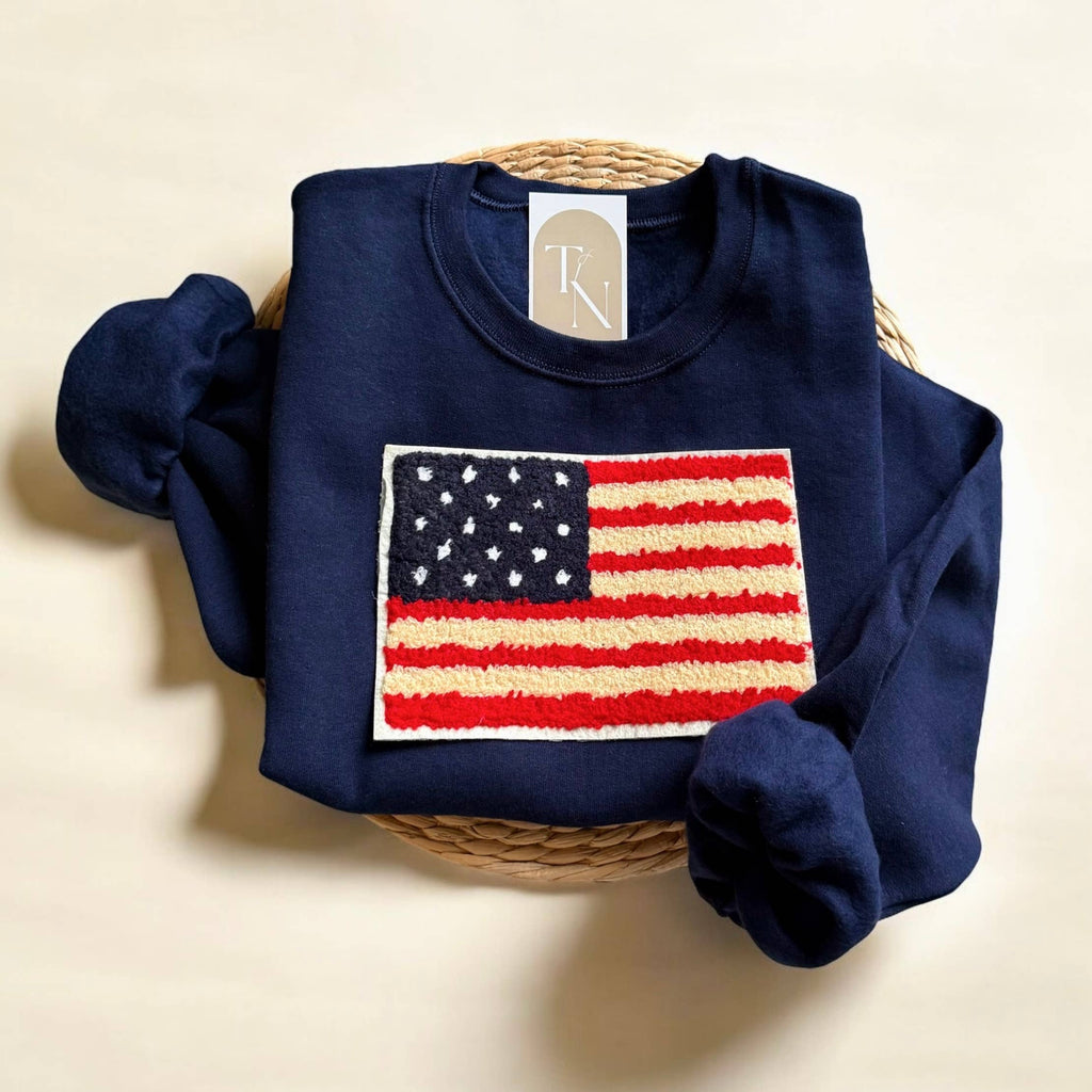 American Flag USA Sweater - Adult & Kids T-Shirts, Sweatshirts & Hoodies apparel design preview 1