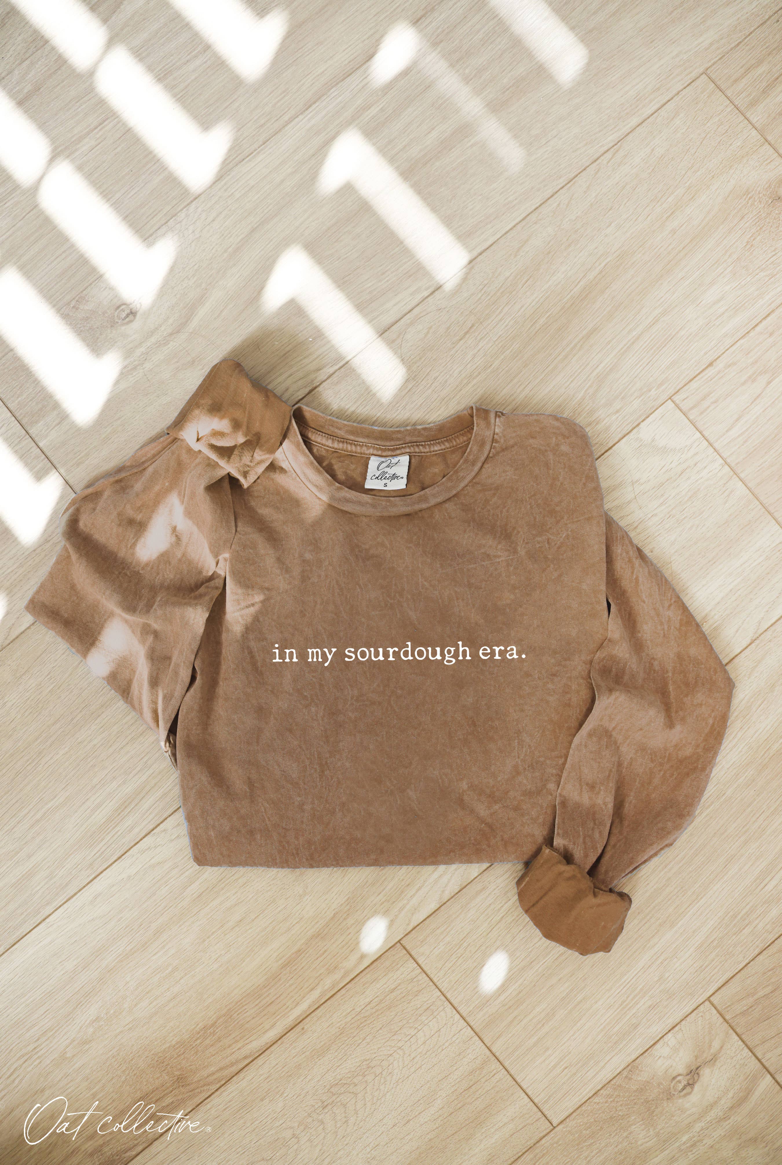 In My Sourdough Era. Mineral Washed Graphic Top - Adult & Kids T-Shirts, Sweatshirts & Hoodies apparel design preview 1