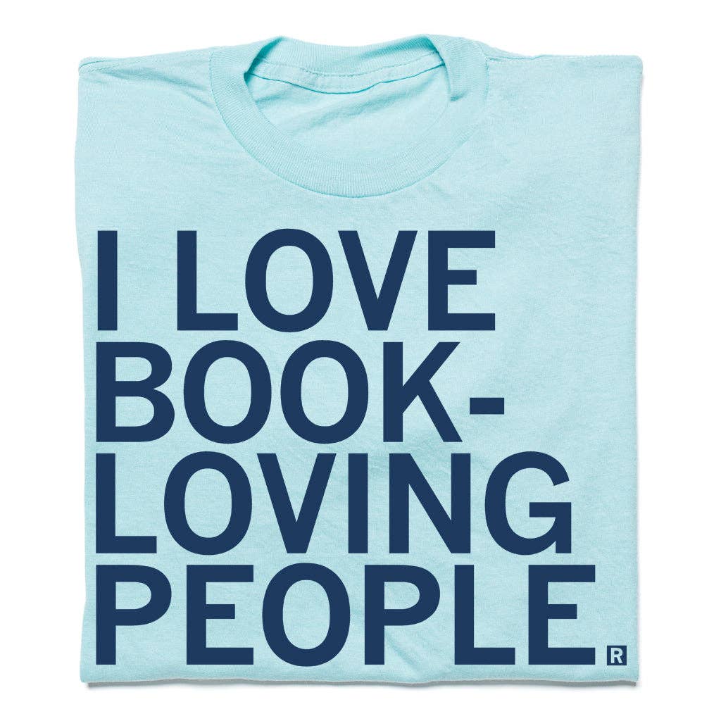 I Love Book Loving People Blue - Adult & Kids T-Shirts, Sweatshirts & Hoodies apparel design preview 1