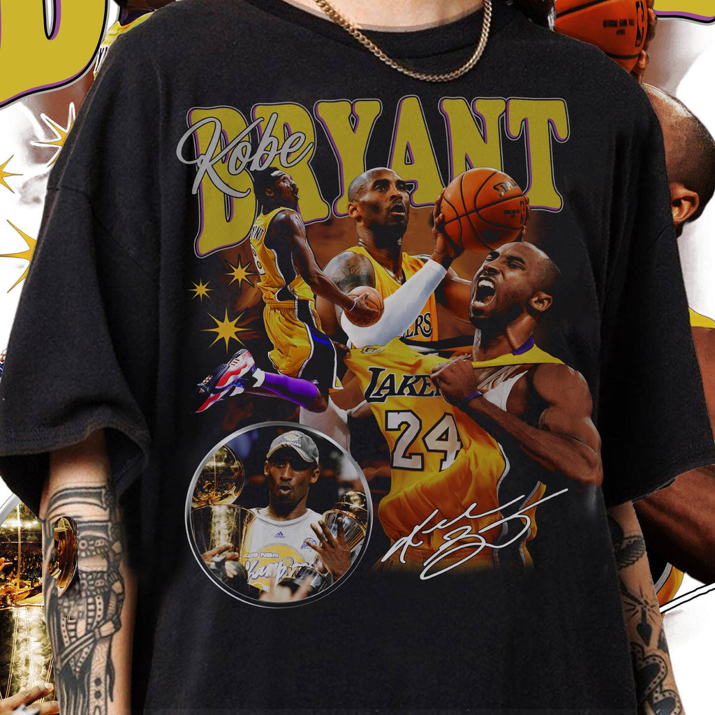 Vintage 90S Kobe Bryant Graphic Retro Unisex Gift - Adult & Kids T-Shirts, Sweatshirts & Hoodies apparel design preview 1