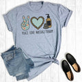 Peace Love Massage Graphic - Adult & Kids T-Shirts, Sweatshirts & Hoodies apparel design preview 1