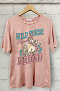 Wild Horse Cowgirl Oversize Mineral Graphic - Adult & Kids T-Shirts, Sweatshirts & Hoodies apparel design preview 1