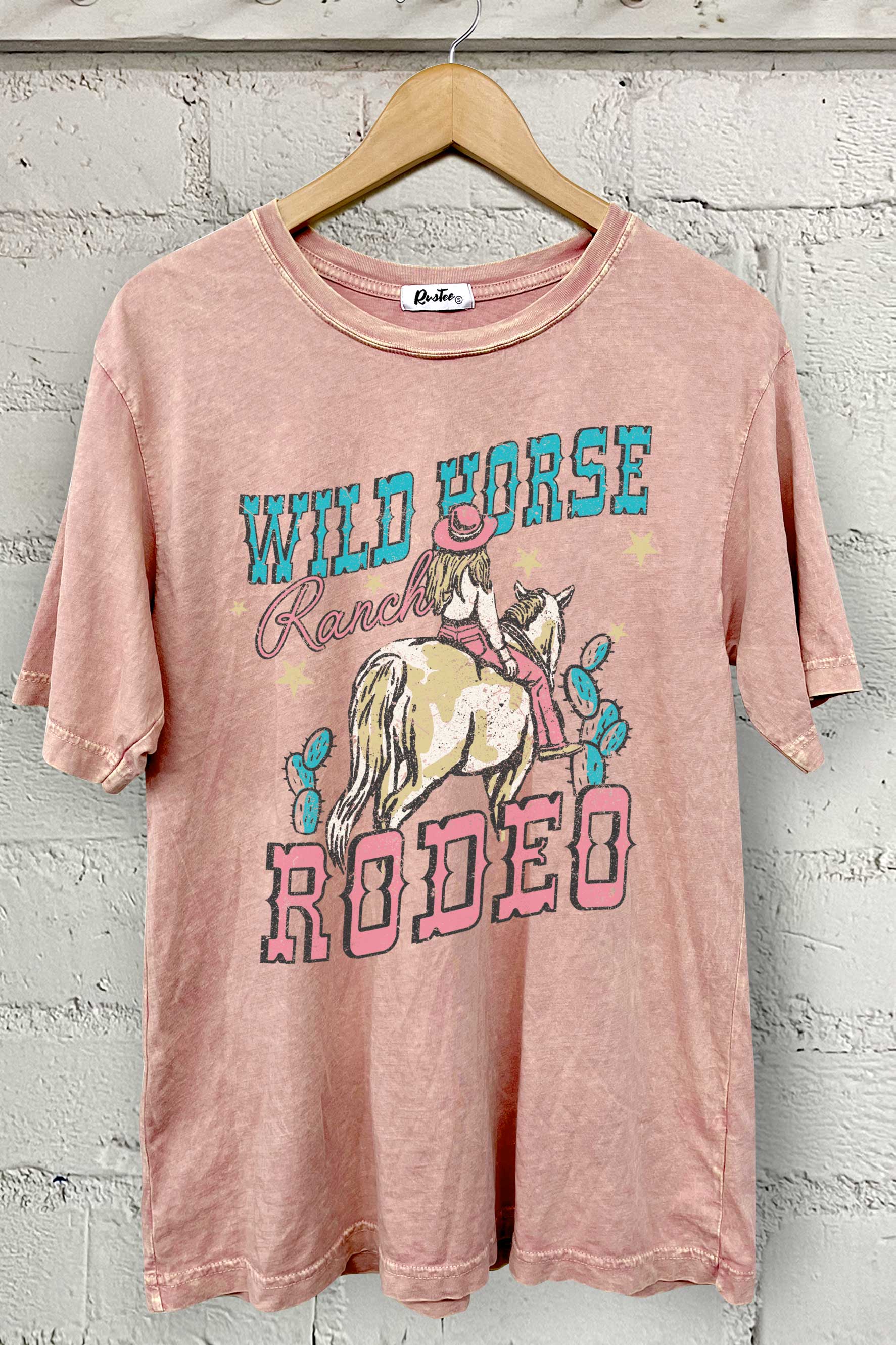 Wild Horse Cowgirl Oversize Mineral Graphic - Adult & Kids T-Shirts, Sweatshirts & Hoodies apparel design preview 1