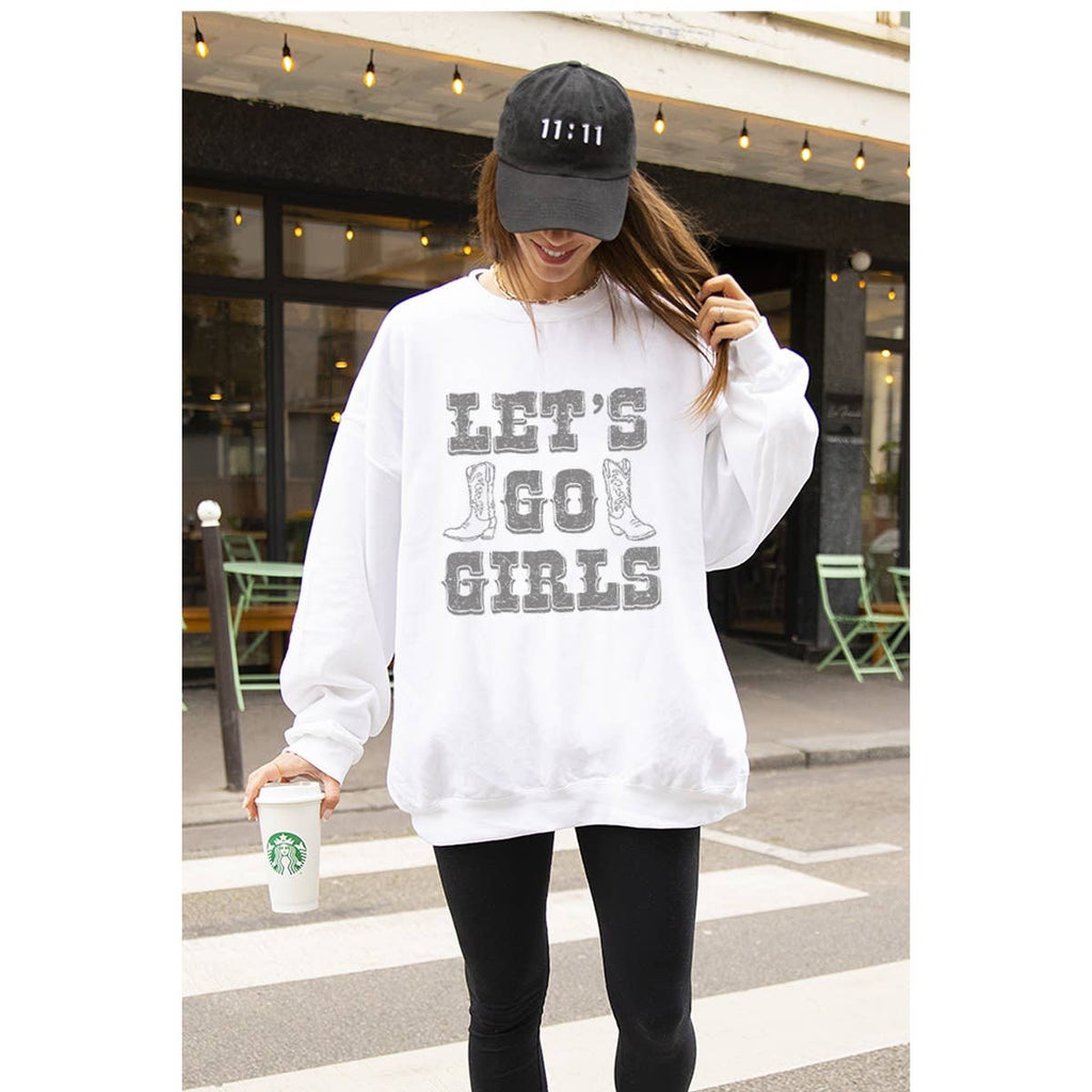 Lets Go Girl Vintage Graphic - Adult & Kids T-Shirts, Sweatshirts & Hoodies apparel design preview 1