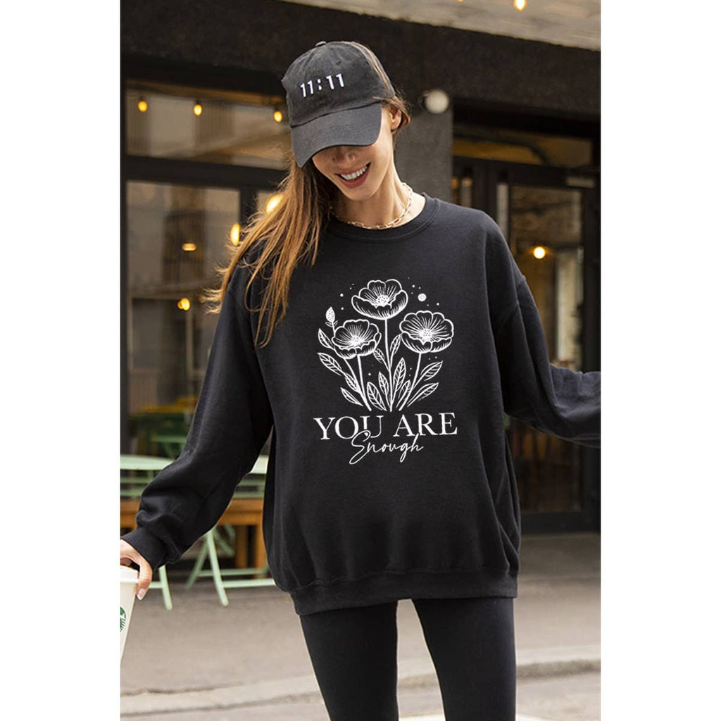 You Are Enough Vintage Graphic - Adult & Kids T-Shirts, Sweatshirts & Hoodies apparel design preview 1