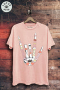 Skeleton Hand Graphic Top - Adult & Kids T-Shirts, Sweatshirts & Hoodies apparel design preview 1