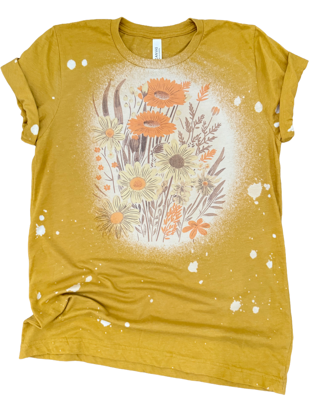 Golden Blooms Bleached - Adult & Kids T-Shirts, Sweatshirts & Hoodies apparel design preview 1