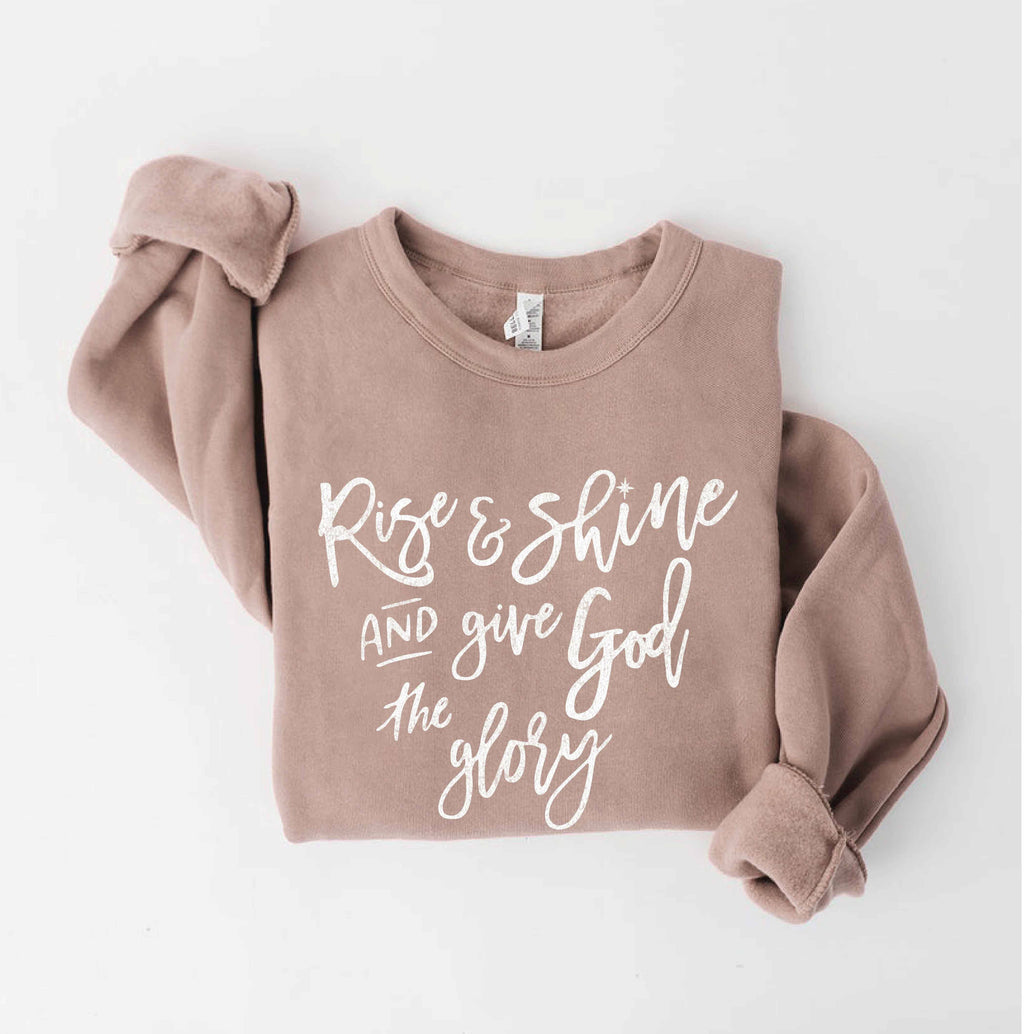 Rise and Shine Give God the Glory - Adult & Kids T-Shirts, Sweatshirts & Hoodies apparel design preview 1