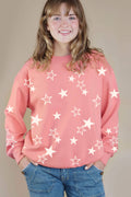 Allover Stars Puff Graphic Brushed - Adult & Kids T-Shirts, Sweatshirts & Hoodies apparel design preview 1