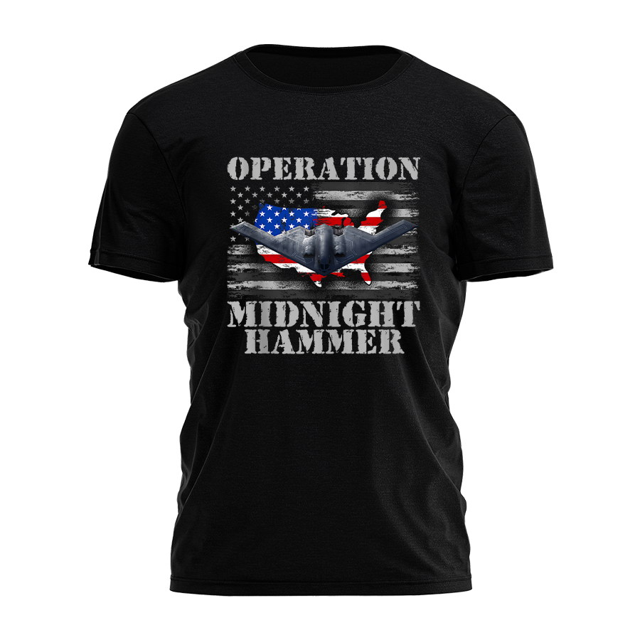 Operation Midnight Hammer Patriotic 3917 - Adult & Kids T-Shirts, Sweatshirts & Hoodies apparel design preview 1