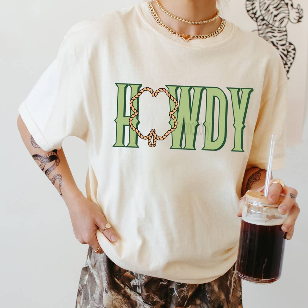 Howdy Shamrock Rope - Adult & Kids T-Shirts, Sweatshirts & Hoodies apparel design preview 1