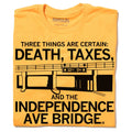 Independence Ave Bridge: Death and Taxes (R) - Adult & Kids T-Shirts, Sweatshirts & Hoodies apparel design preview 1