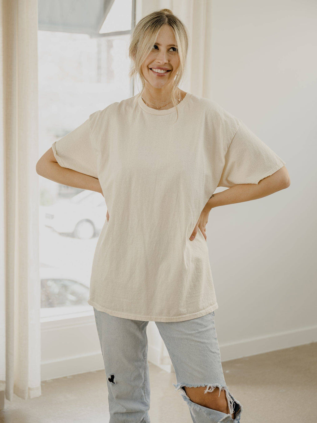 LivyLu Off White Blank Thrifted - Adult & Kids T-Shirts, Sweatshirts & Hoodies apparel design preview 1