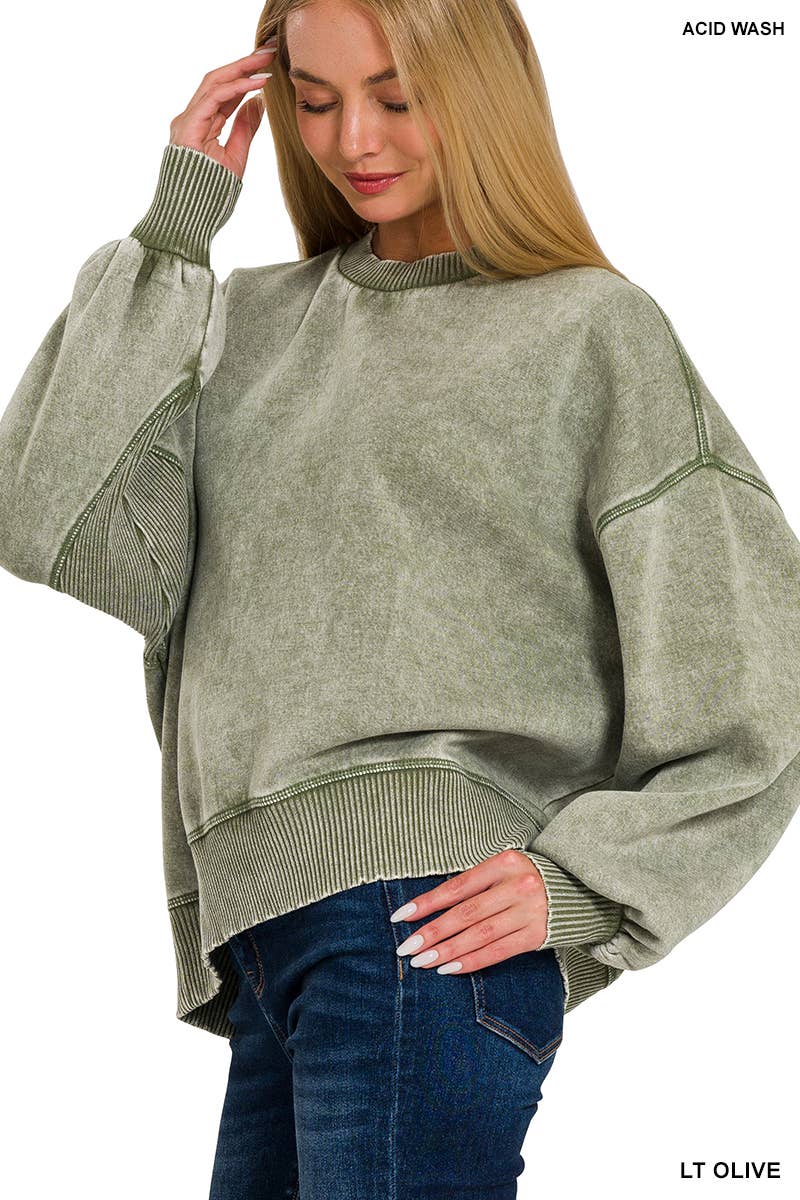 ,,,..0616 Acid Wash Fleece Oversized SI-25156 - Adult & Kids T-Shirts, Sweatshirts & Hoodies apparel design preview 1